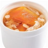 Snow Fungus & Papaya Soup (hot) · 南北杏雪耳燉木瓜 (熱)