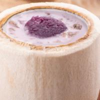 Coconut Jelly with Ube & Peach gum椰青紫薯桃胶奶冻 · 椰青紫薯桃胶奶冻 【 最热销的新产品，附整只椰子，超级大满足】
Please not: As inventory is extremely shortage, the   price ...