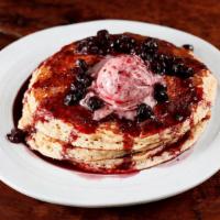 Purple Stack · Swedish Oatmeal with marscarpone and blueberry compote
