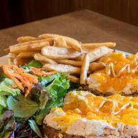 Bodega Bay Sandwich · Albacore tuna melt with cheddar and a hint of Dijon. Served with organic mixed greens tossed...