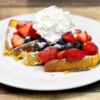 Berries & Cream · French Toast, strawberries, blueberries, powdered sugar, whipped cream