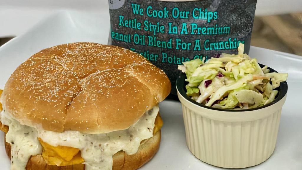 Hot - Make it a Lunch Box · Any of our delicious HOT VP sandwiches, plus chips and a drink. Comes with a side of either macaroni salad or coleslaw.