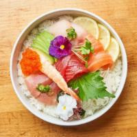 Chirashi · Chef’s choice sashimi, served over rice.