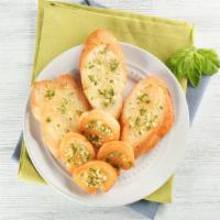 Garlic Bread · Butter bread topped with garlic.