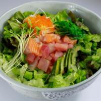 Korean Style Poke Bowl · Spicy. Served with sweet and spicy sauce.