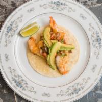 Shrimp Taco · Whole beans, pico de gallo and avocado.