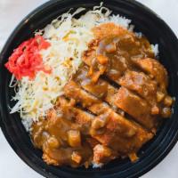 Curry Chicken Katsu Bowl · Breaded chicken cutlet with Japanese curry over rice