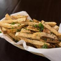 French Fries-Hand Cut · Our Amazing Hand-Cut French Fries with our Famous Garlic Dip
Vegetarian, gluten free