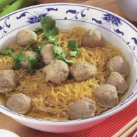 #10. Mi Bo Vien · Beef ball noodle soup