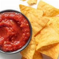 Chips and Salsa · Fresh salsa served with corn tortilla chips.