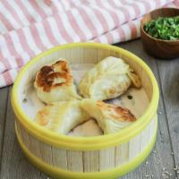 Potsticker (12) · Contains: wheat, egg. Potsticker is made with pork, ginger and cabbage. Each order consists ...