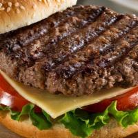 1/2 Lb. Cheeseburger · A delicious, juicy ground beef burger with slices of cheese.