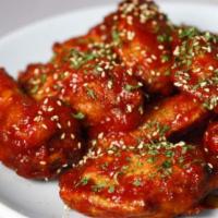 Spicy Korean Chicken wings · Spicy.