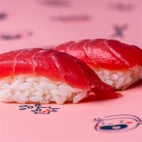 Ahi Tuna Nigiri · sushi rice topped with ahi tuna (2 pc)