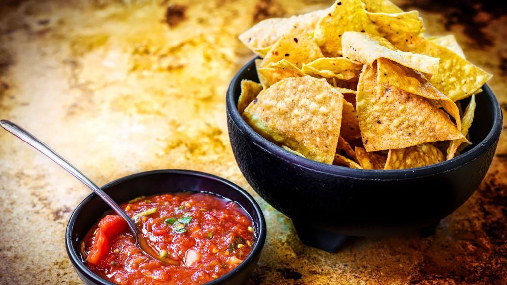 Chips & Salsa Fresca (5 oz.) · Hot & Crisp Mexican-style chips with a serving of homemade Salsa fresca.