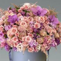 Lady Pastel · Most delicate arrangement we ever did. Pretty pinks and lavenders never looked this good nex...