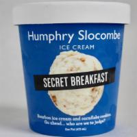 Secret Breakfast Ice Cream · Bourbon ice cream with cornflake cookies, go ahead, who are we to judge? In fact, make ours ...