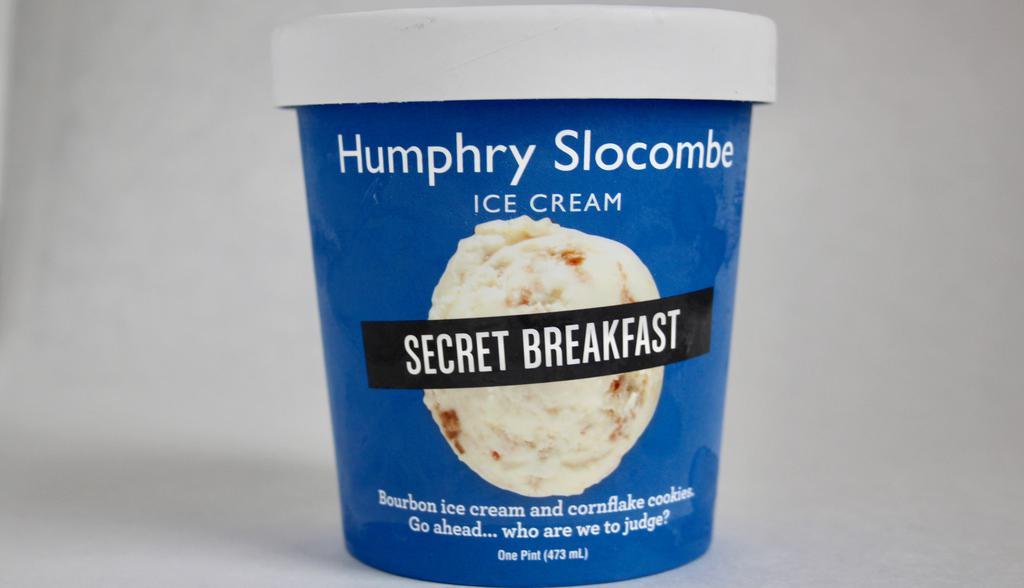 Secret Breakfast Ice Cream · Bourbon ice cream with cornflake cookies, go ahead, who are we to judge? In fact, make ours a double.