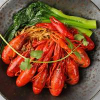 Spicy Crawfish Noodle · Spicy crawfish with dry noodle