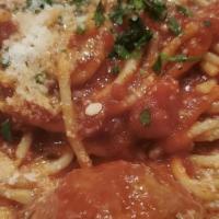 Spaghetti & Meatballs · San Marzano marinara sauce, parmigiano