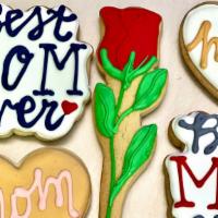 Mother’s Day cookie · Individually wrapped single sugar cookie designed for Mother’s Day