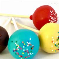 Pack (4) Cake Pops · Pick up to 4 flavors of cake pops . Cake pops are individually wrapped and packaged in a box...