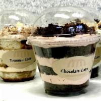 Cake in a Cup · Individual size three-layer cake in a cup.
You may specify the flavor or leave notes blank f...
