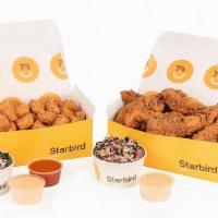 Starbird Family Meal · 12 Crispy Tenders served with a choice of 6 house-made sauces, 1lb. of tater tots and 2 side...