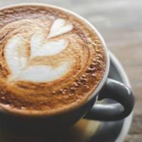 Cappuccino · A hot, espresso-based coffee prepared with steamed milk foam.