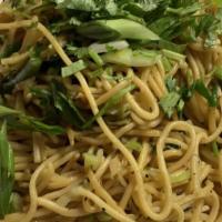 Vegetable Chow Mein · Boiled noodles cooked with fresh vegetables and seasoned with spices.