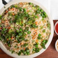 Vegetable Fried Rice · Rice cooked with fresh vegetables seasoned with spices.