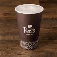 Vallina Latte · Peets Forte Espresso beans , Vanilla, Hot steamed milk and topped with foam.