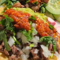 Tacos · Hand-pressed to order tortillas to cradle meat tacos. Please choose you meat filling!