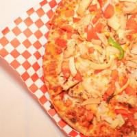 California Chicken & Garlic Pizza (Medium 12
