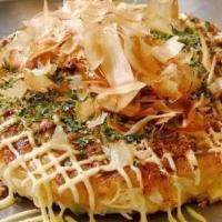 Okonomiyaki · Japanese vegetables pancake.