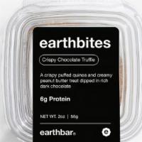Earthbar - Crispy Chocolate Truffle Earthbites · A crispy puffed quinoa and creamy peanut butter treat dipped in rich dark chocolate.