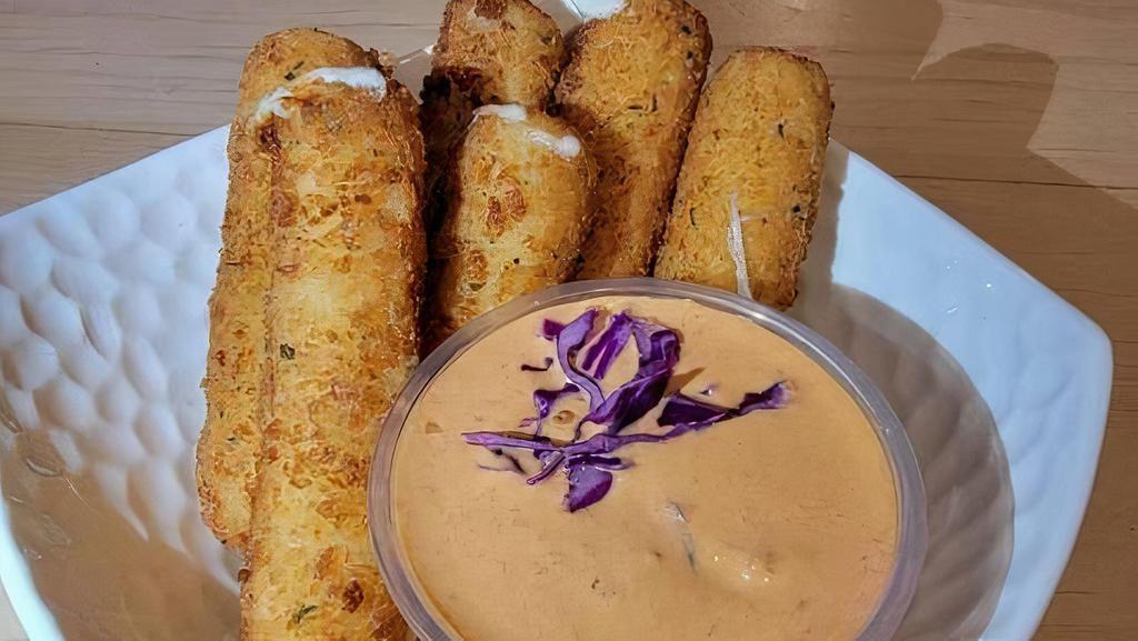 Mozarella Sticks · Served with chipotle or marinade sauce. (6 pieces)