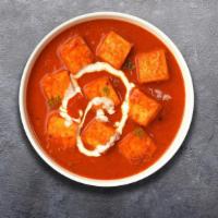Paneer Tikka Masala · Tender pieces of paneer cooked with mild spices in creamy sauce.