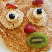 Mickey Mouse · 1 Pancake or 1 French Toast Served with 1 egg and a choice of 2 Bacons or 2 Sausages.