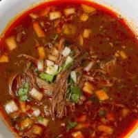 Orden de Barbacoa · Shredded beef soup