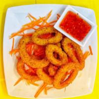 Crispy Calamari · Deep fried calamari, served with ranch.