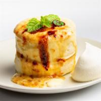 Premium Creme Brulee · Takes 30mins! Custard cream with caramelized sugar topped with our signature 2-stacks of Pre...