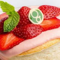 Premium Strawberry · Takes 30mins! Silky strawberry mascarpone Crème Anglaise garnished with fresh strawberries t...