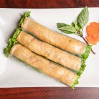 V1. Vegetarian Spring Rolls (3 Rolls) / Gỏi Cuốn Chay · Tofu, lettuce, and cucumber wrapped in rice paper, served with hoisin peanut sauce.