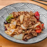 R4. Mongolian Cumin Lamb · Lamb, sauteed with bell pepper, onion, ginger, and cumin seeds.