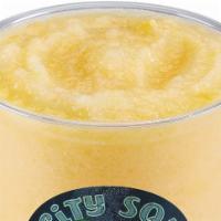 Pineapple Mango · Pineapple, mango, and agave nectar blended with ice.
