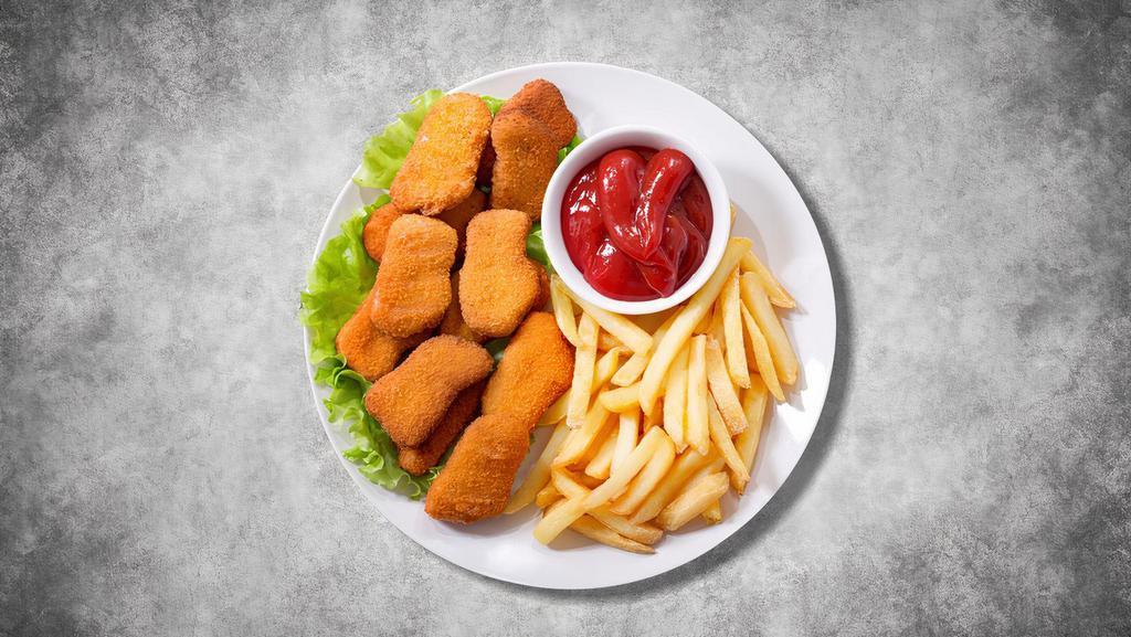 8 pcs Chicken Nuggets with Fries · 8 pieces of  chicken nuggets comes with the side of French fries.
