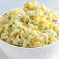 Potato Salad · Fresh herbs, celery, red onions and Dijonnaise