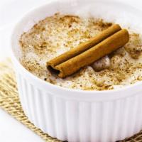 Rice Pudding · A sweet made from rice mixed with milk and cinnamon.
