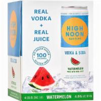 High Noon Hard Seltzer Watermelon Flavored · 4 pkc - 355 ml.

High Noon